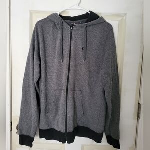 Airwalk Men's Gray Zip-Up Sweater